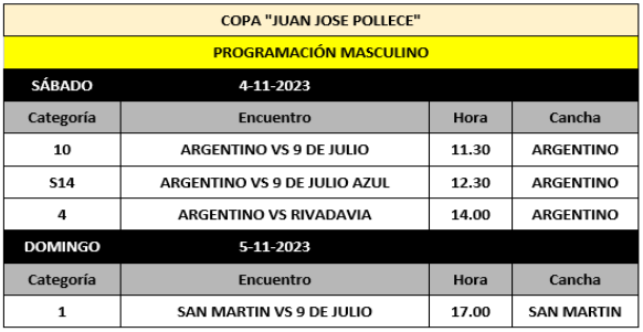 San Martín y 9 de julio buscan la final
