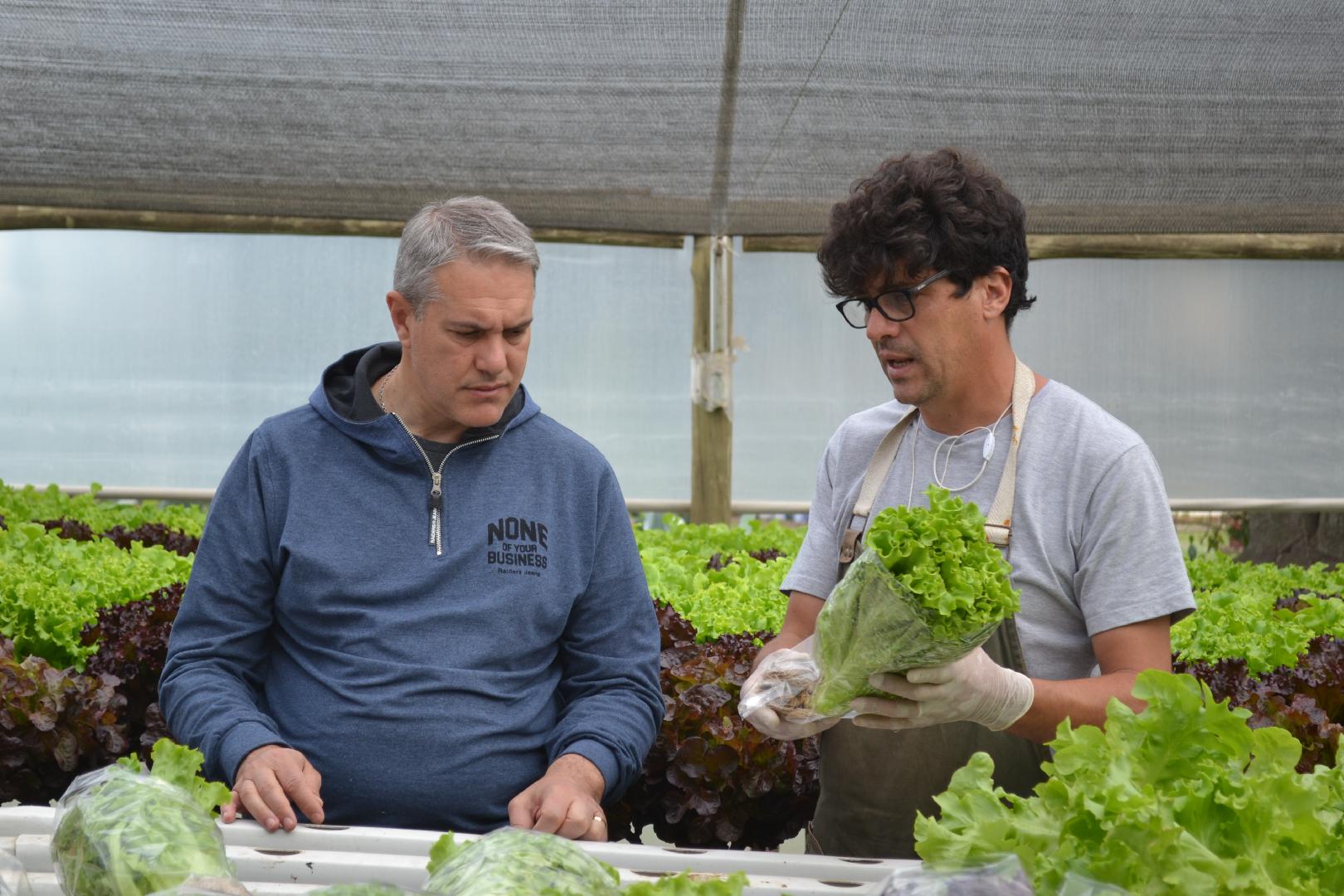 Golía visitó el emprendimiento 'Agua que resuena'