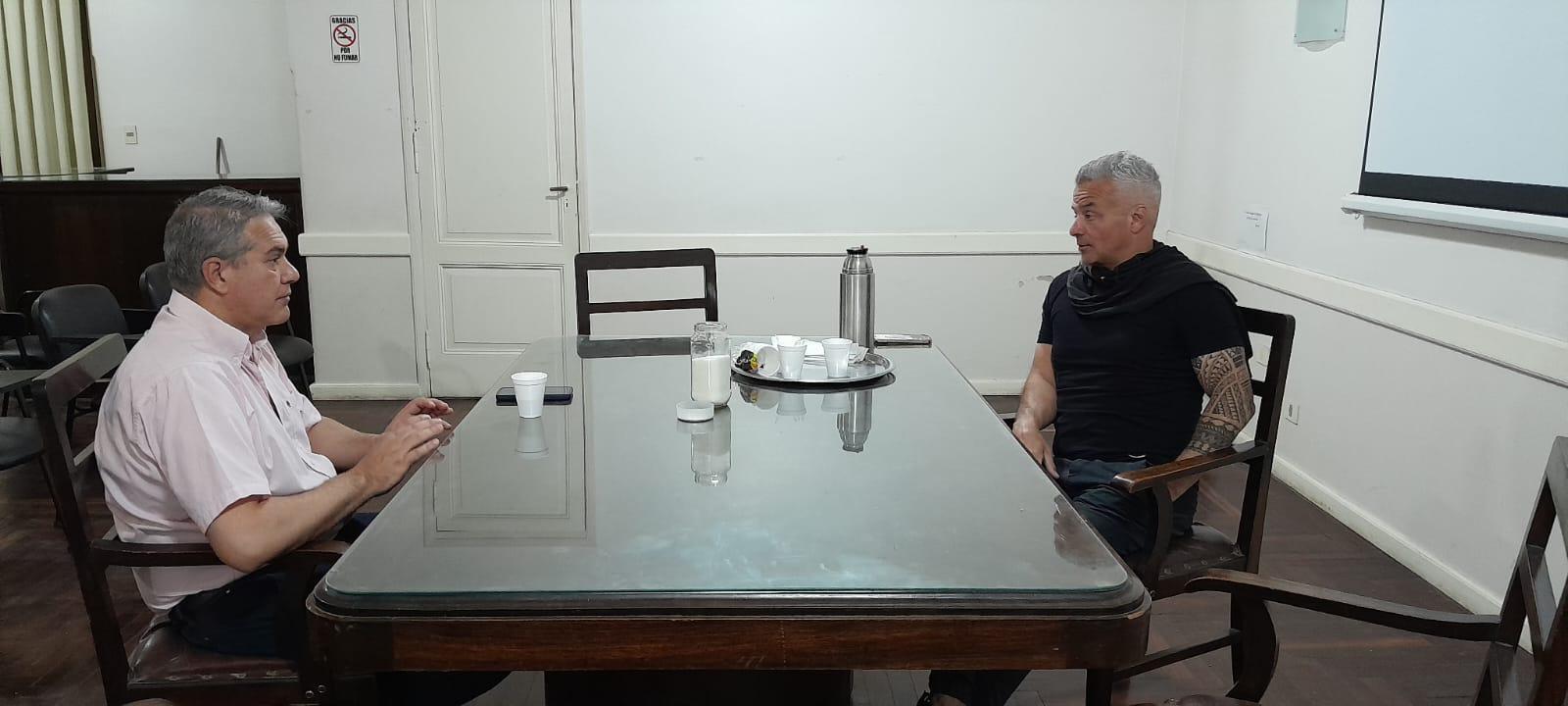 Golía se reunió con el gerente de la Cámara de Comercio