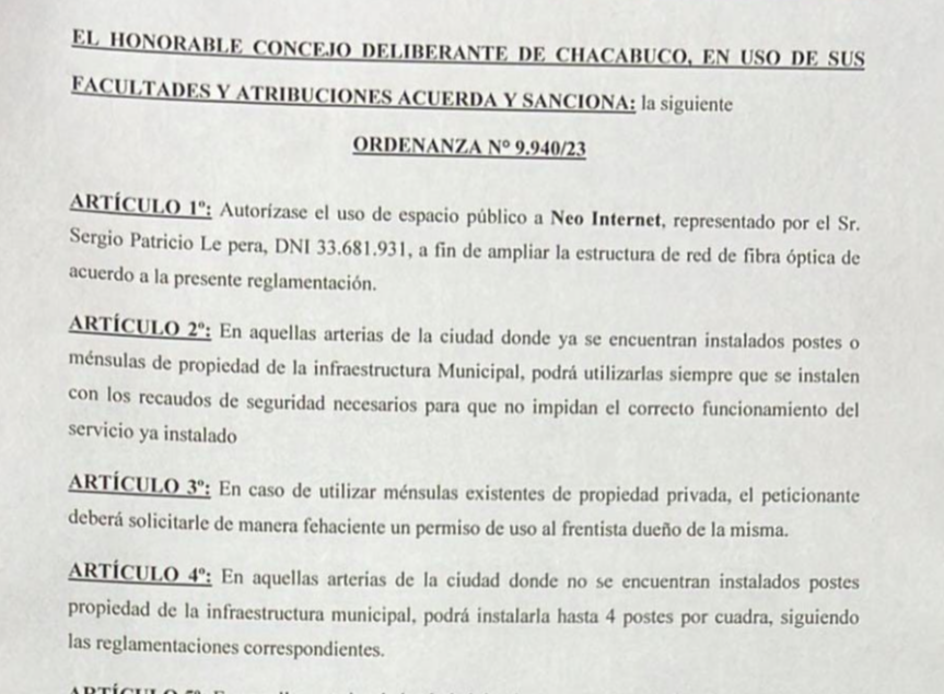 El intendente Aiola devolvió al Concejo Deliberante la Ordenanza sobre espacio aéreo