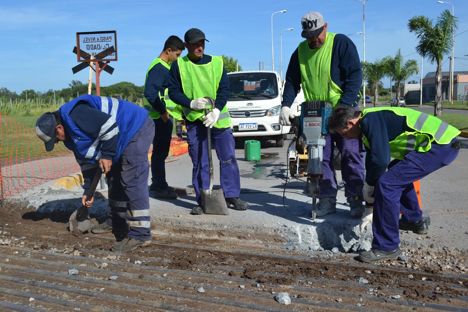 Avanza la obra de paso a nivel de la Av. Juan XXIII