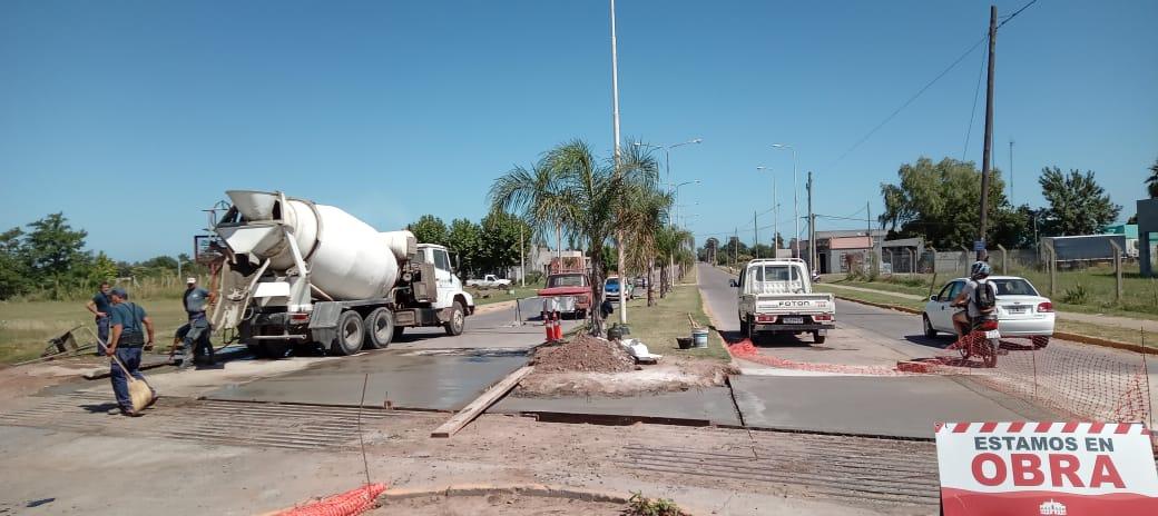 Continúa la obra en el Acceso Juan XXIII