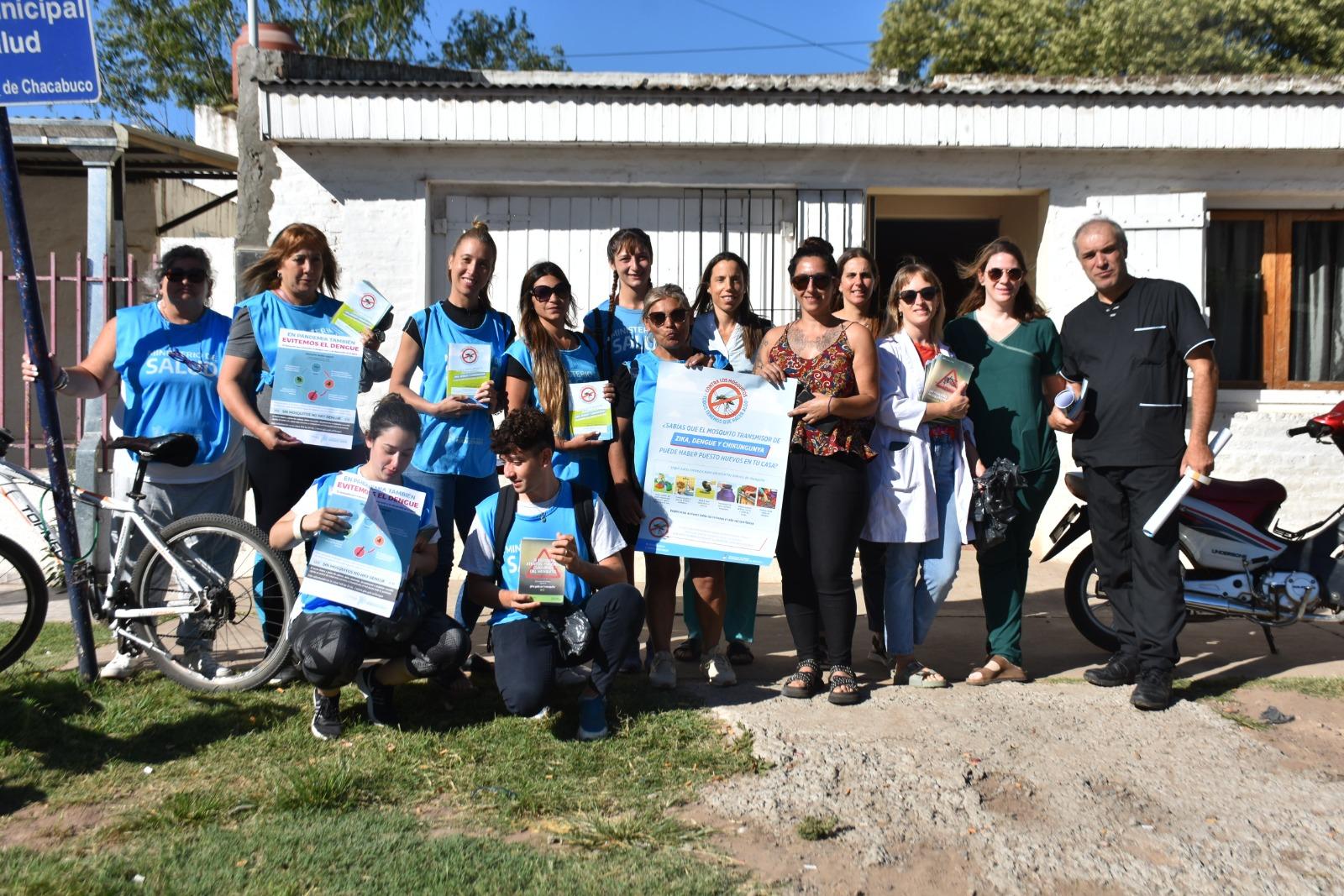 Campaña de prevención contra el dengue en el barrio San Cayetano