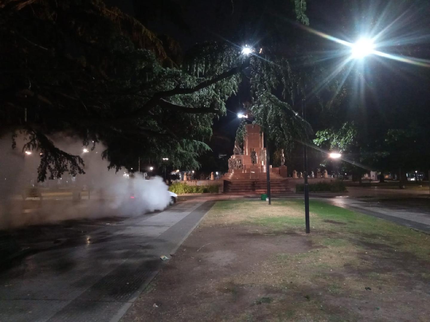 Fumigación en distintos puntos de la ciudad