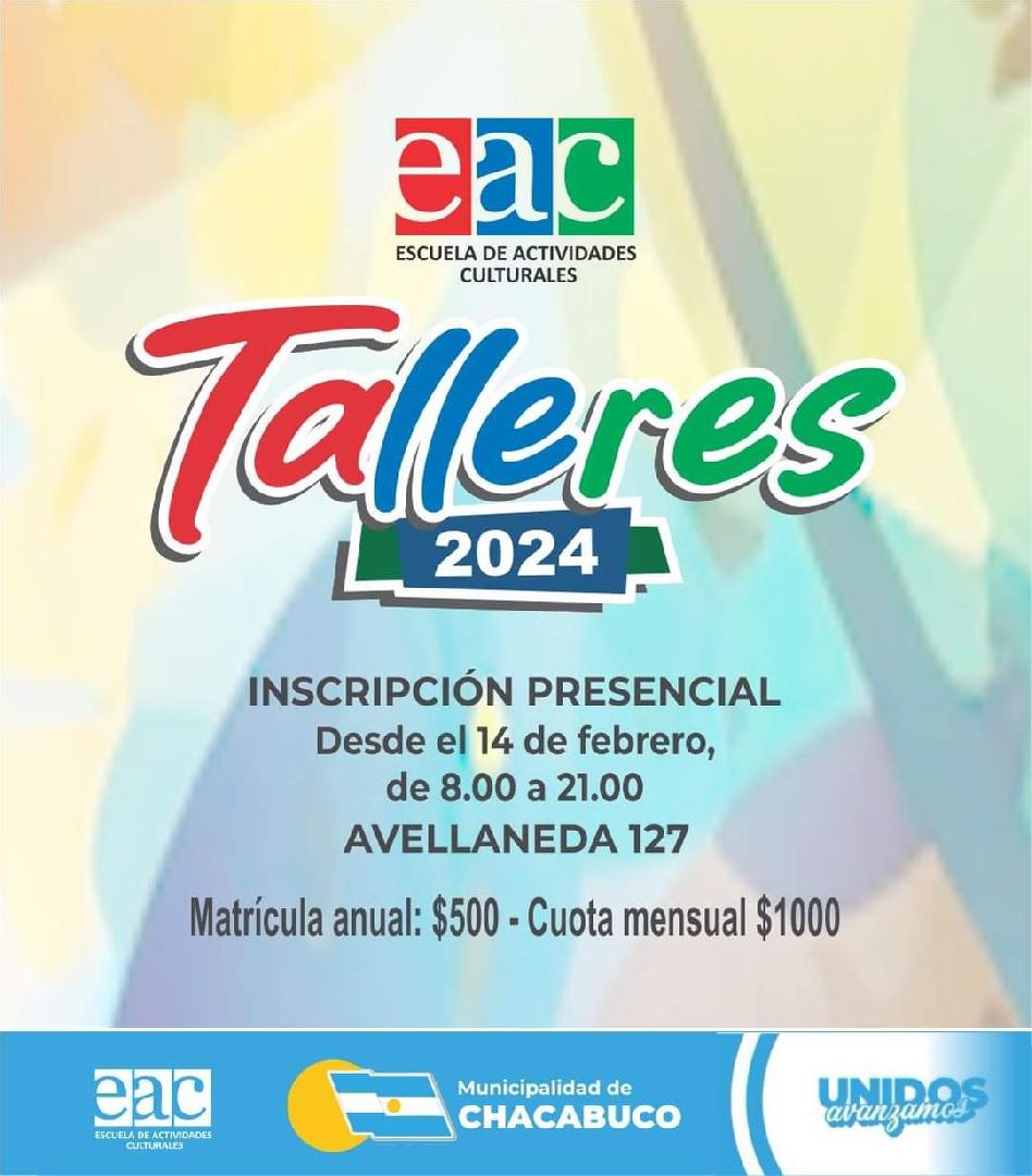 Inscripciones abiertas en los talleres 2024 de la EAC
