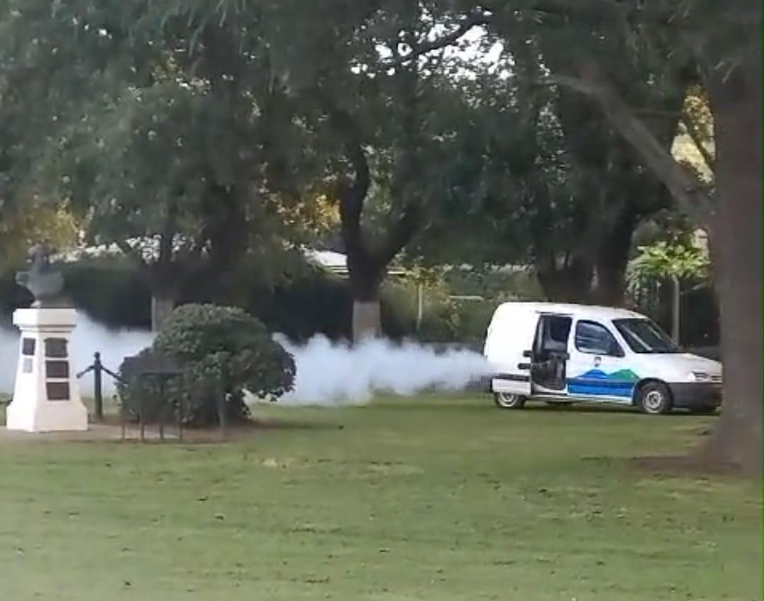 Tareas de fumigación en O'Higgins