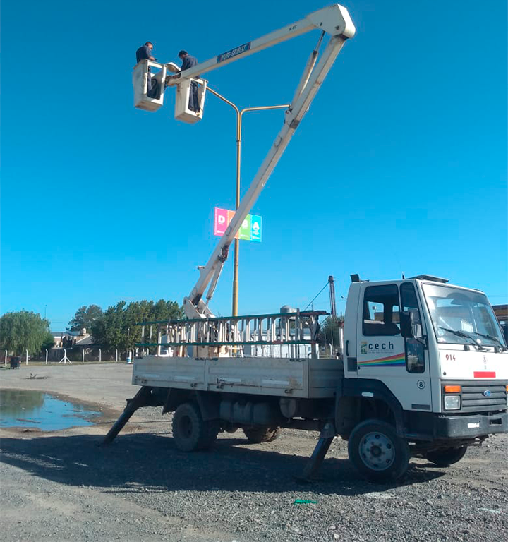 Golía recorrió la Playa de Estacionamiento de Camiones