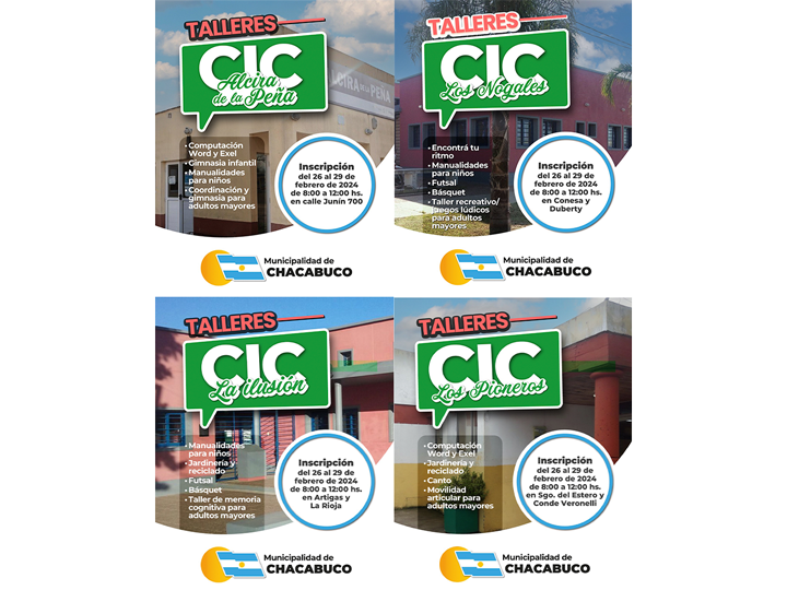 Comenzó la inscripción para los talleres en los CIC