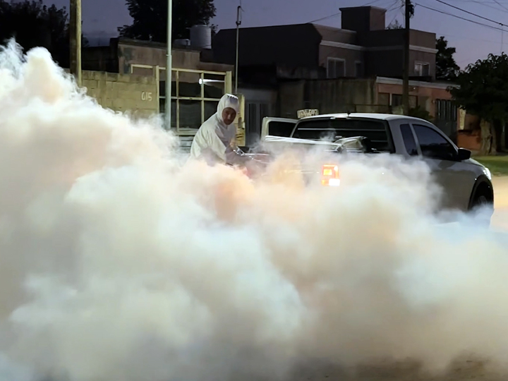 Fumigación en la ciudad