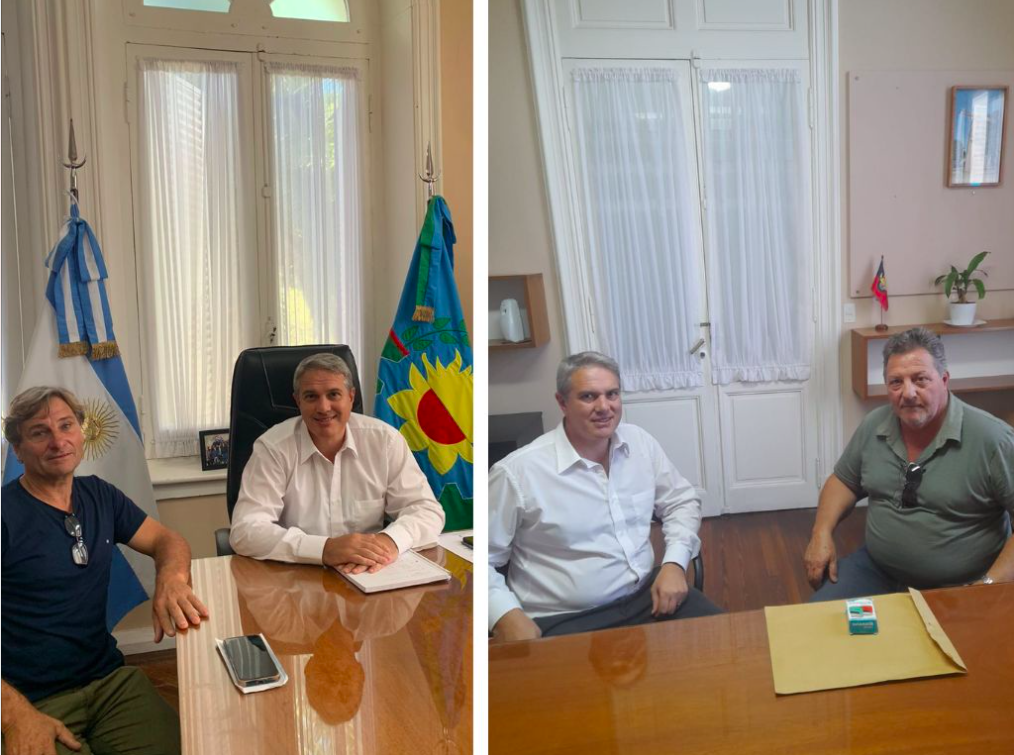 El Intendente recibió a los delegados de Castilla y Rawson