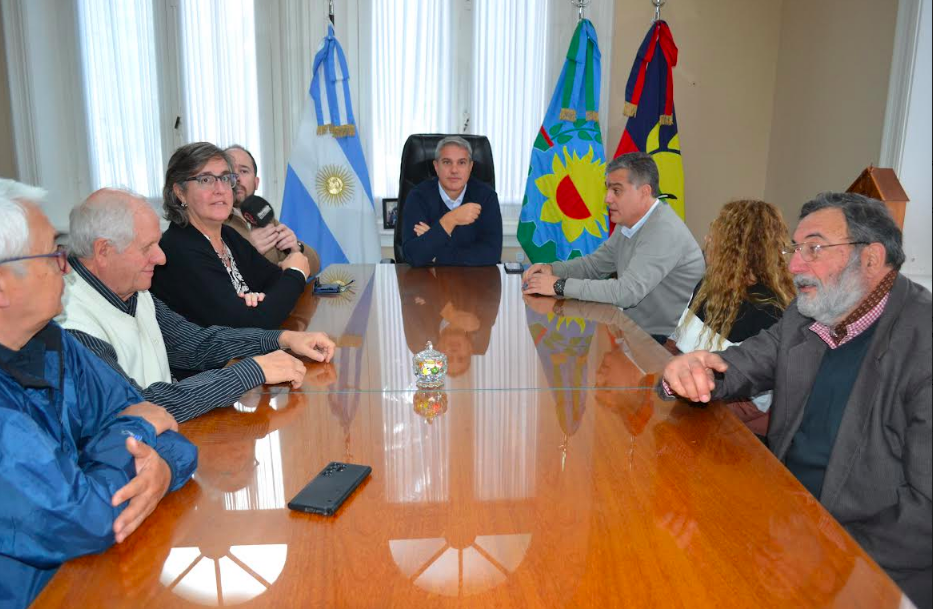 Golía recibió al equipo técnico de Hidráulica de la Provincia
