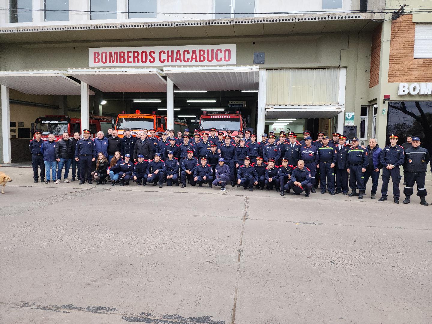 Golía presente en el acto por el Día Nacional del Bombero Voluntario
