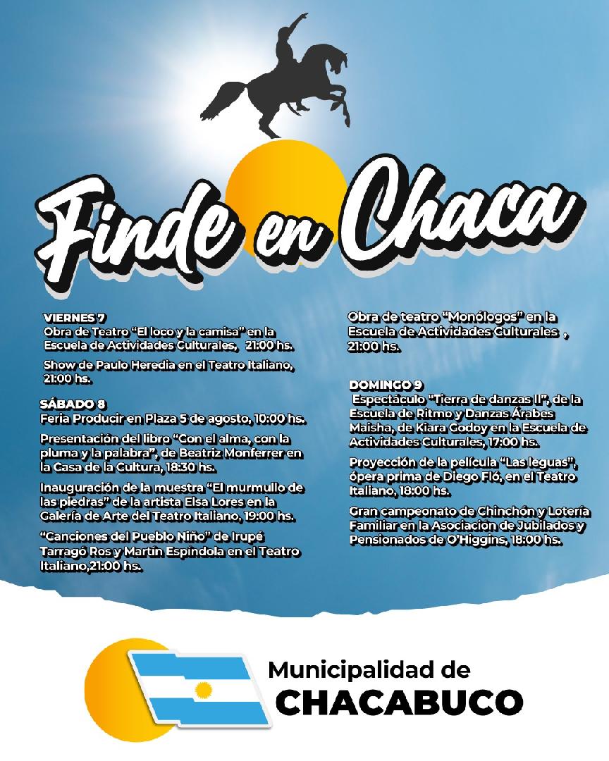 Actividades culturales y deportivas del fin de semana