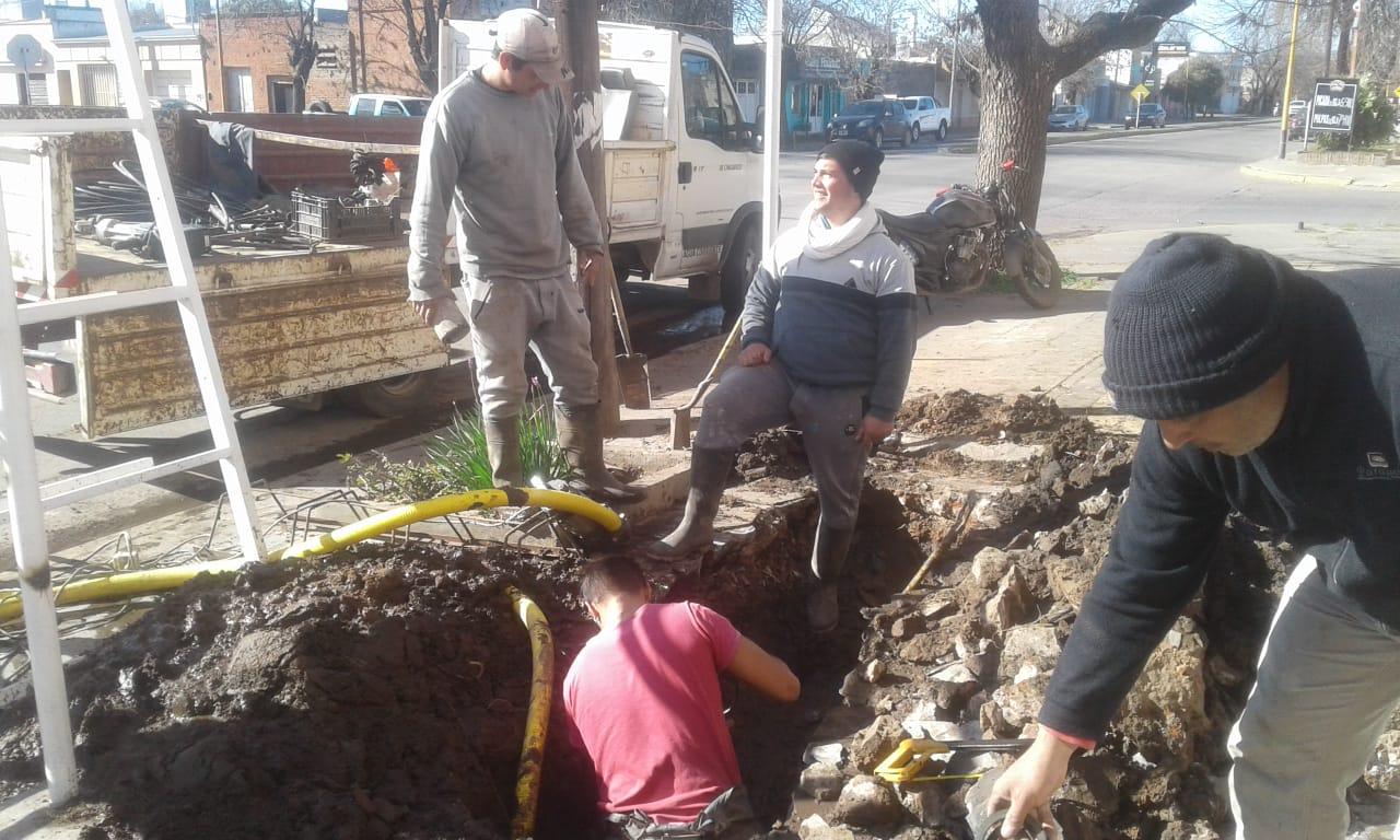 Pérdida de agua de un conducto subterráneo