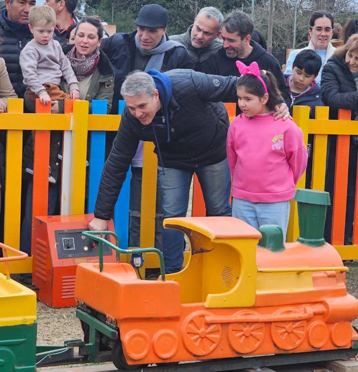 El trencito volvió a circular en el Parque Tematico