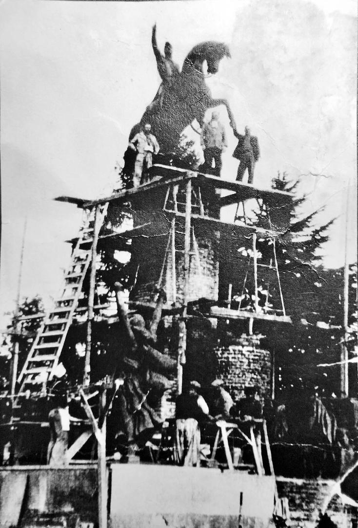 Inédita foto de una construcción