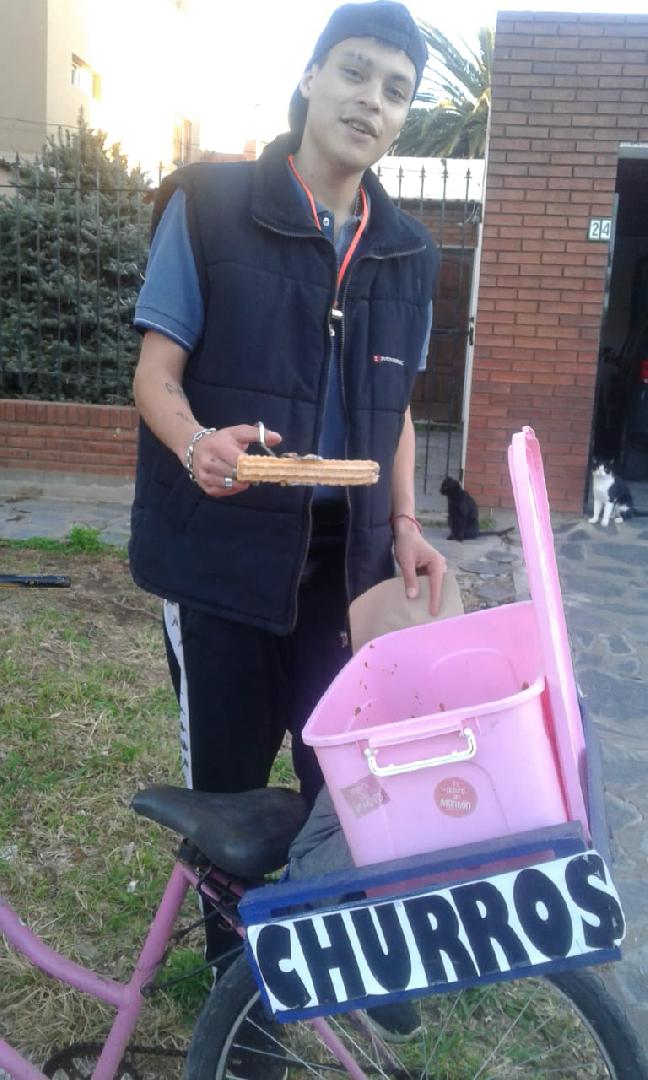 Venta de churros ambulante