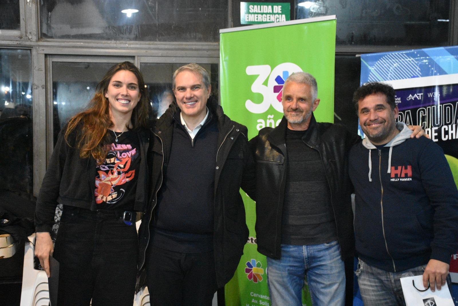 Guillermina Naya, orgullo del tenis local, recibió un reconocimiento municipal