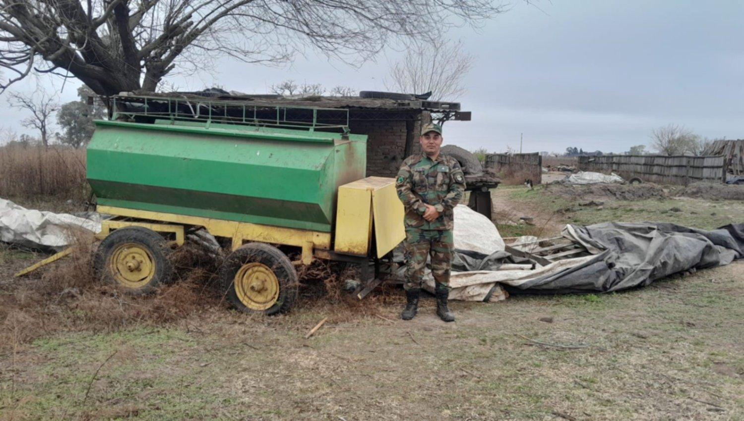 Estaba en Chacabuco un carro cisterna sustraído en un campo de Junín