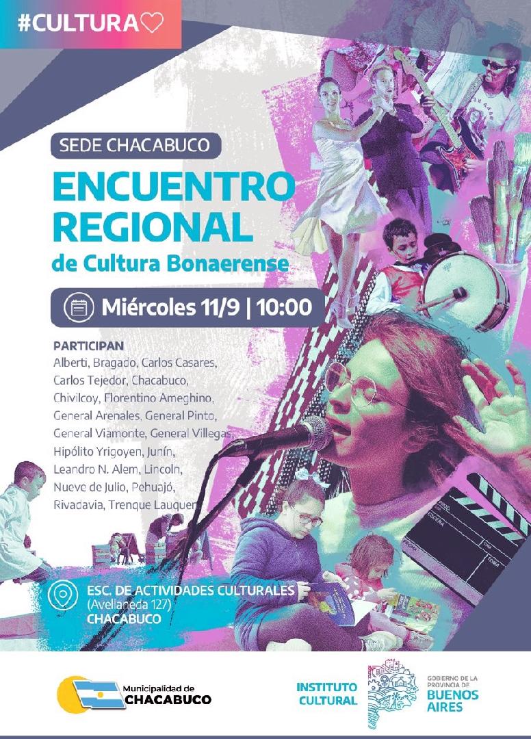 Chacabuco será sede de un encuentro regional de cultura