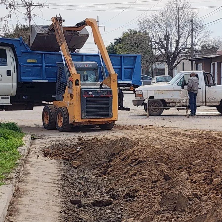 Comenzaron los trabajos en calle Liniers