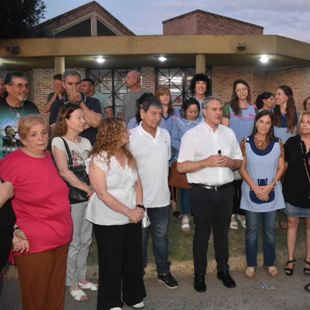 Golía inauguró tres nuevas cuadras de luminarias