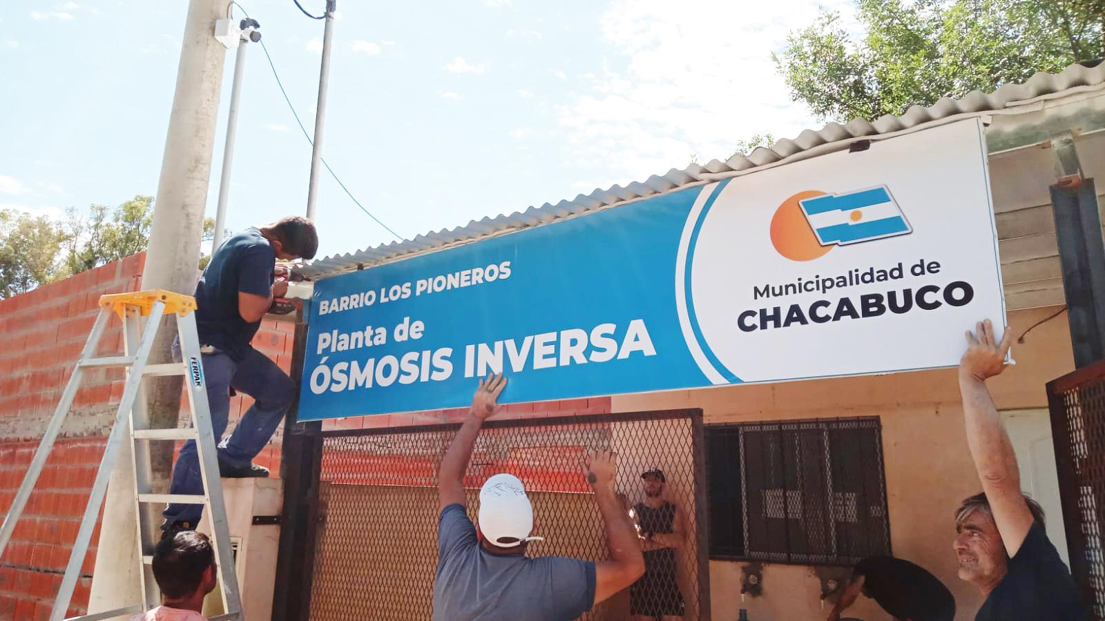 Instalaron un techo en planta de ósmosis del barrio Los Pioneros 