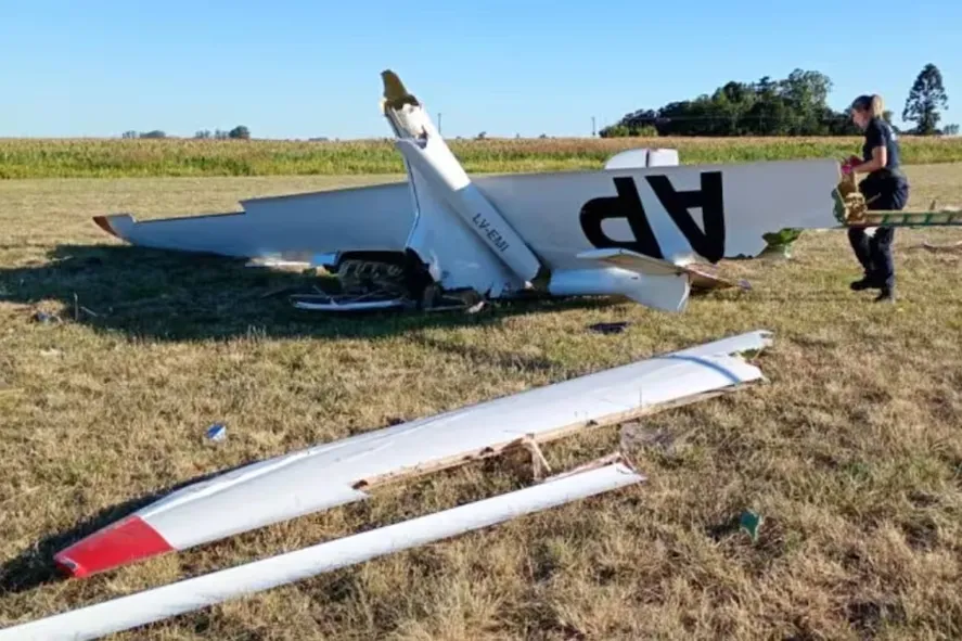 Se estrelló una avioneta y murió el piloto