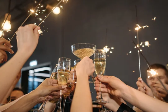 Poca sidra y champagne
