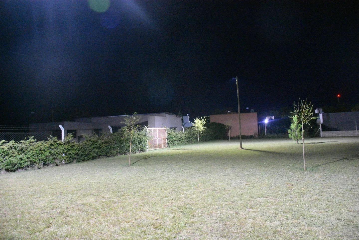 Colocación de nuevas luminarias