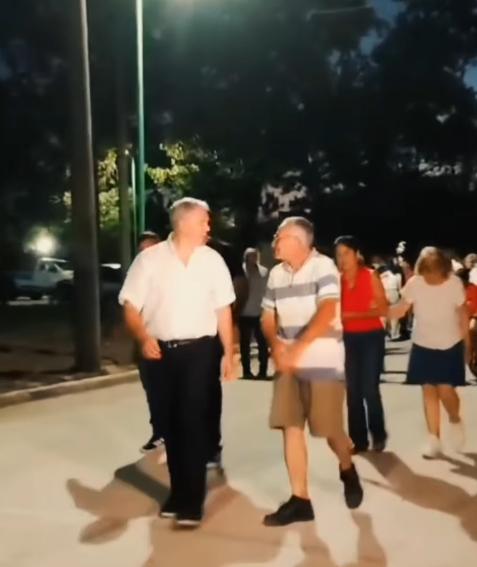 Golía inauguró tres nuevas cuadras de pavimento y luminaria LED en el barrio La Amistad