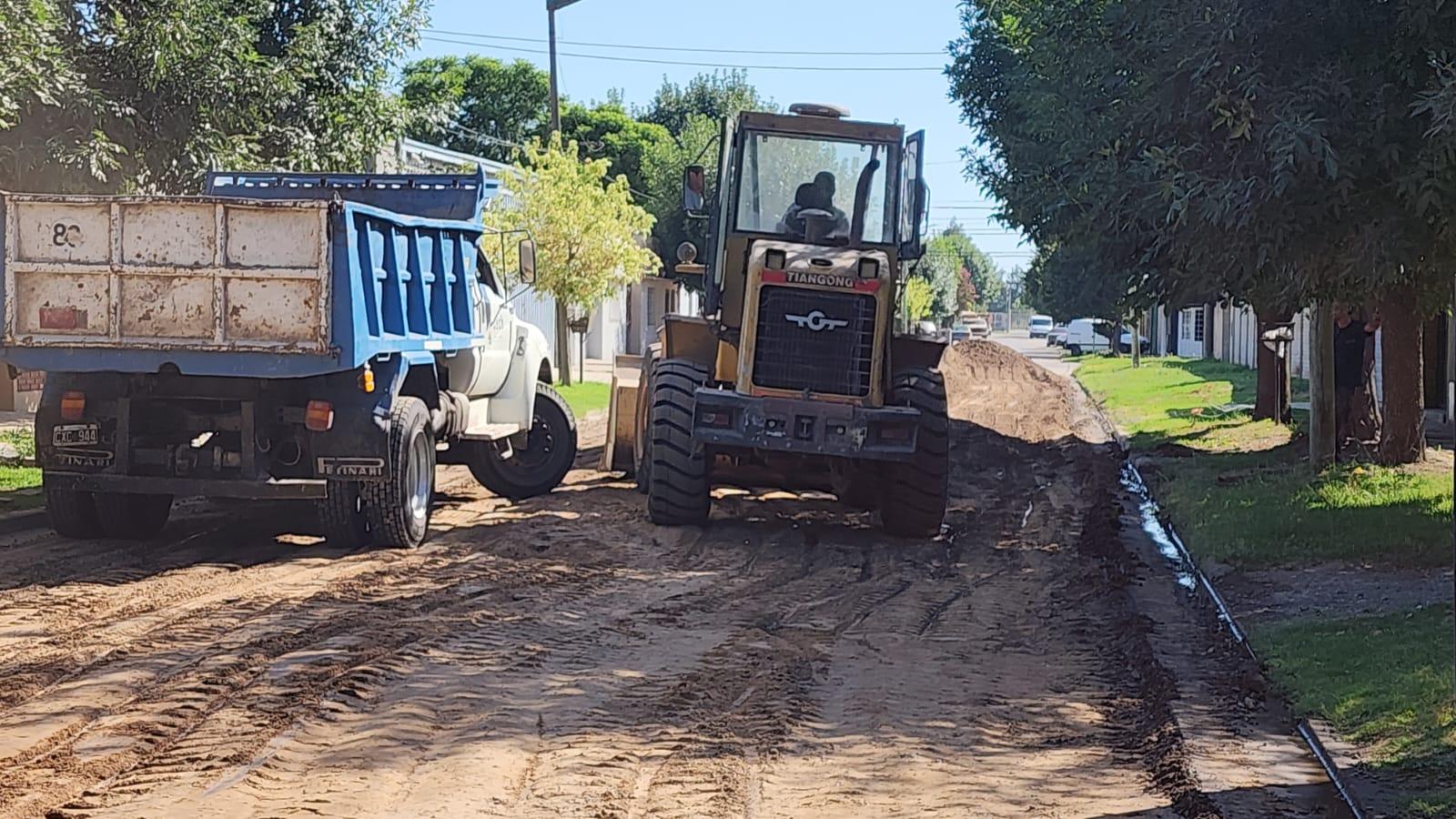 Comenzaron los trabajos para dos nuevas cuadras de pavimentación