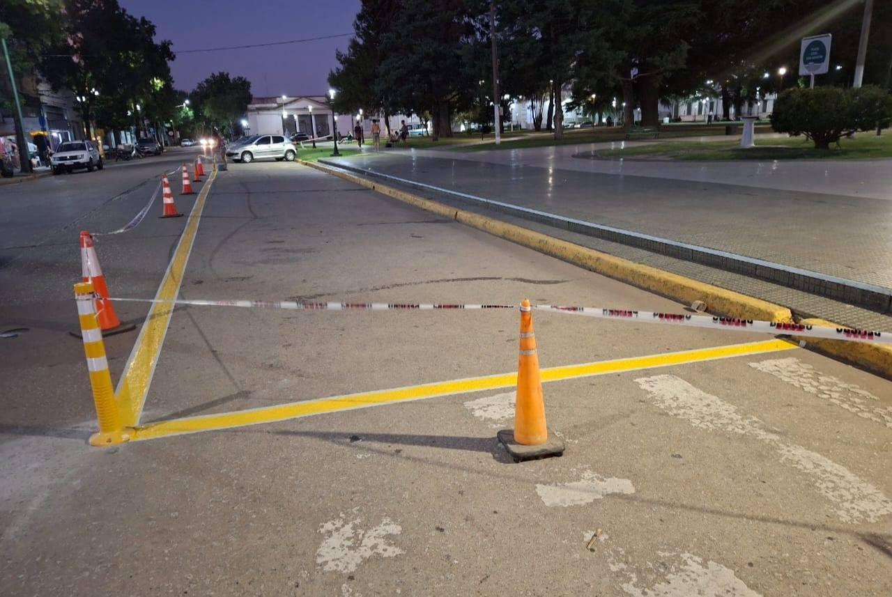 Demarcación de estacionamiento y educación para niños