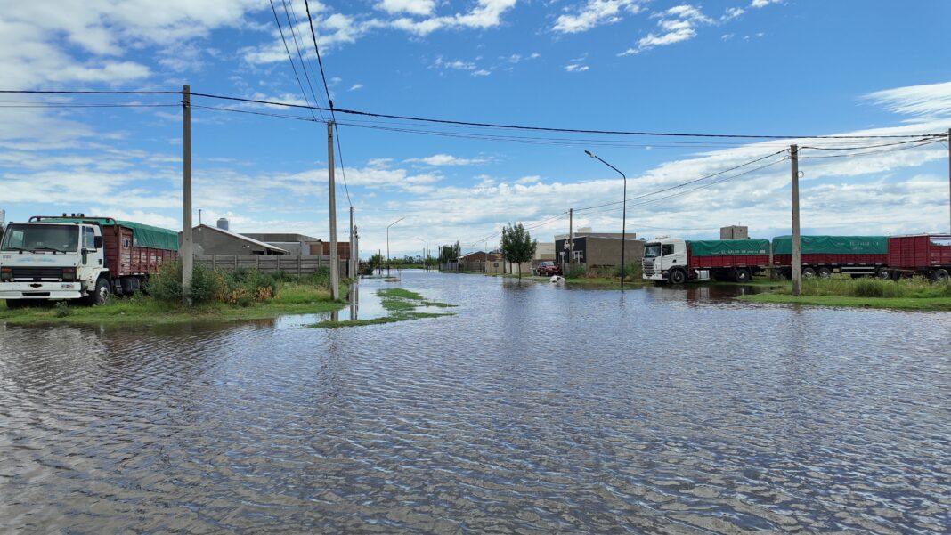 En América, partido de Rivadavia, cayeron más de 130 milímetros en dos horas