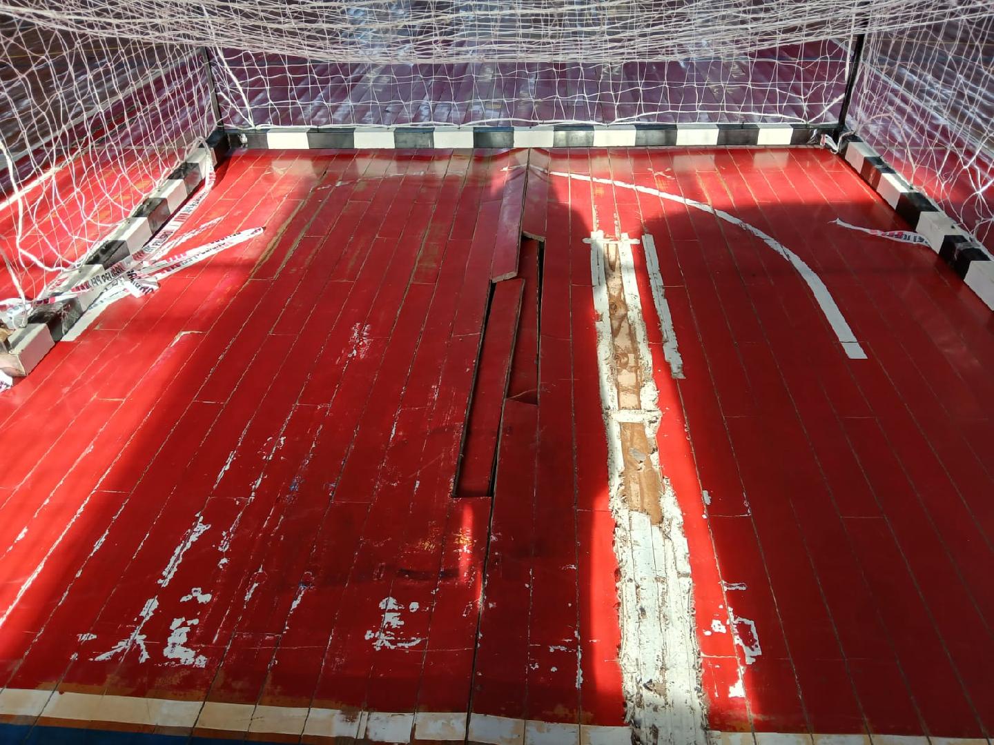 Inician obras de reparación en el Polideportivo Municipal 