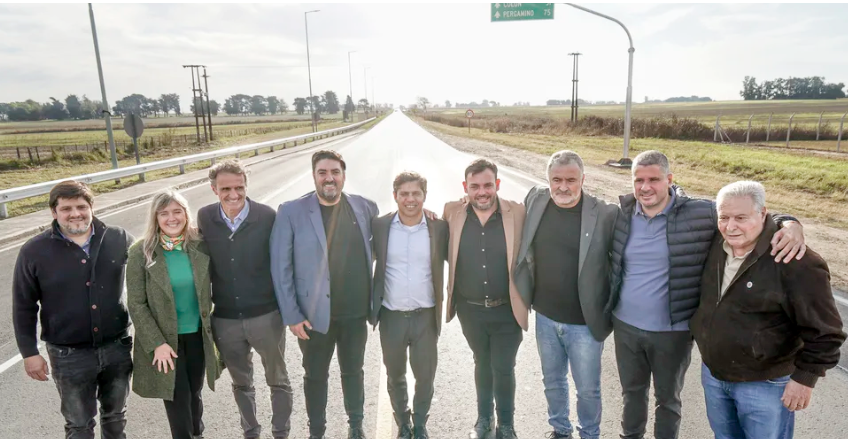 Axel Kicillof inauguró en Rojas las obras de reconstrucción de la RP 31