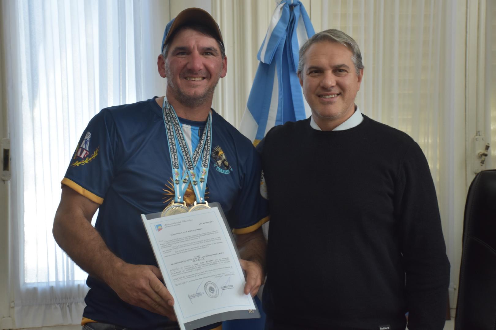 Reconocimiento a Juan Pablo Bonora, campeón panamericano