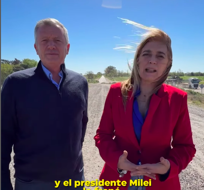 Monzó y Tabella recorrieron la Variante Ruta 7 con duras críticas a Milei