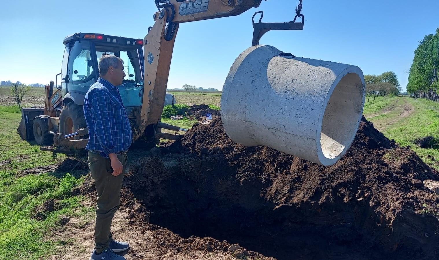 Obras de drenaje en Cucha Cucha