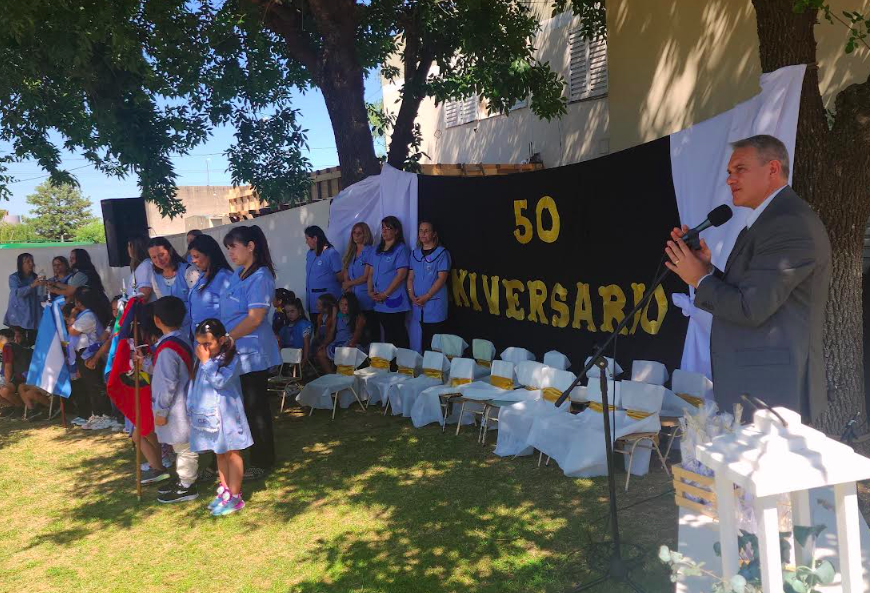 El Jardín N°908 'Haroldo Conti' celebró su 50° Aniversario