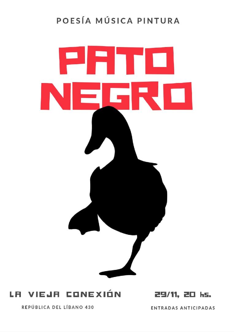 Este sábado 29 de noviembre llega Pato Negro, el ciclo de poesía, música y pintura que crea comunidad