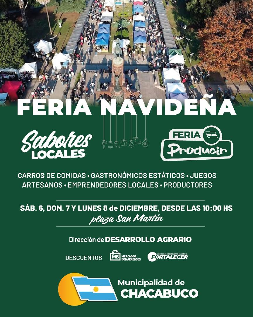 Habrá una Feria Navideña en Plaza San Martín