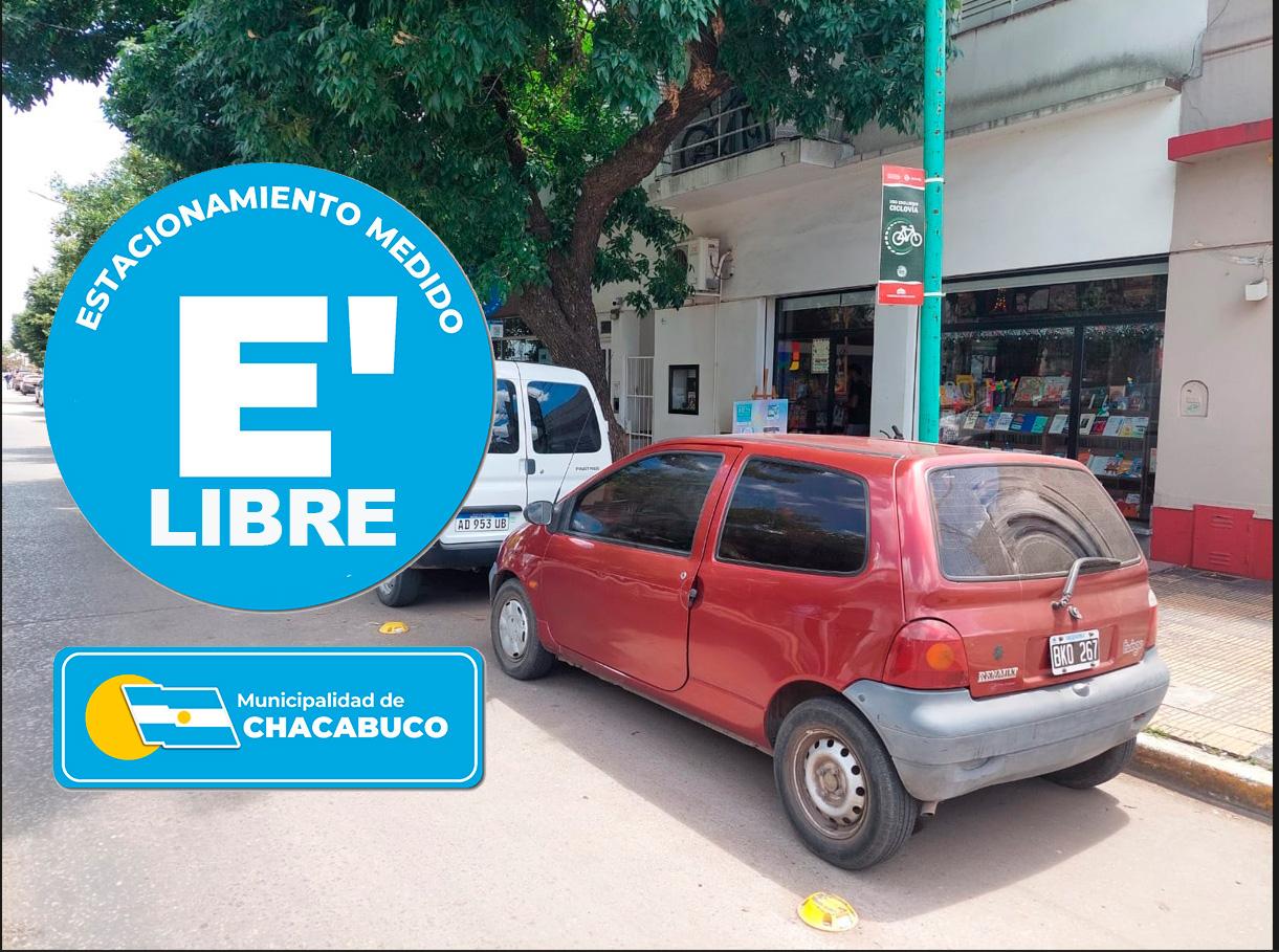Estacionamiento Medido libre y habilitación de estacionamiento en ciclovías hasta el 6 de enero