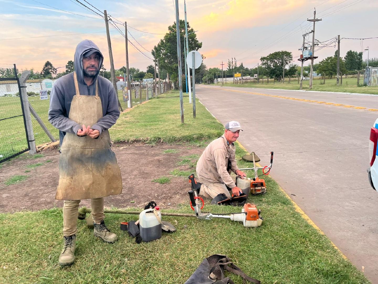 Mantenimiento de espacios públicos y trabajos en caminos rurales