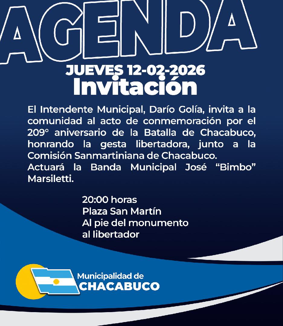Acto por un nuevo aniversario de la Batalla de Chacabuco
