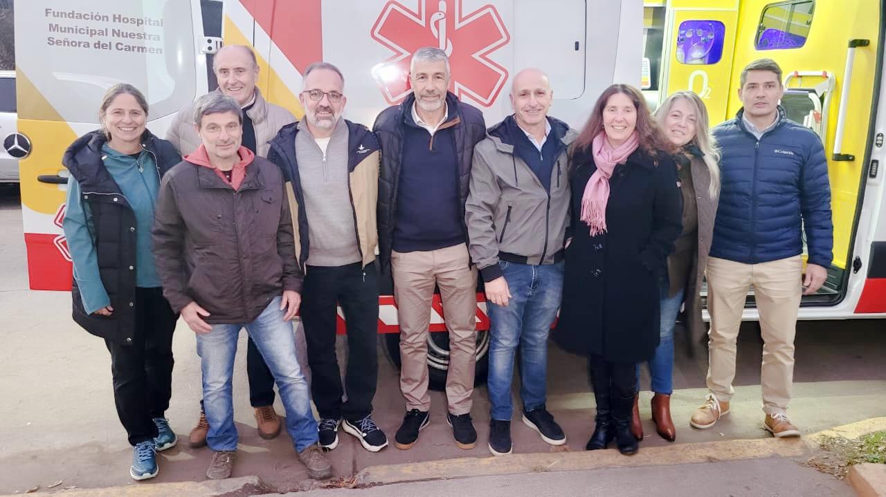'La ambulancia se compró totalmente con la recaudación de la rifa, con la colaboración de la gente'