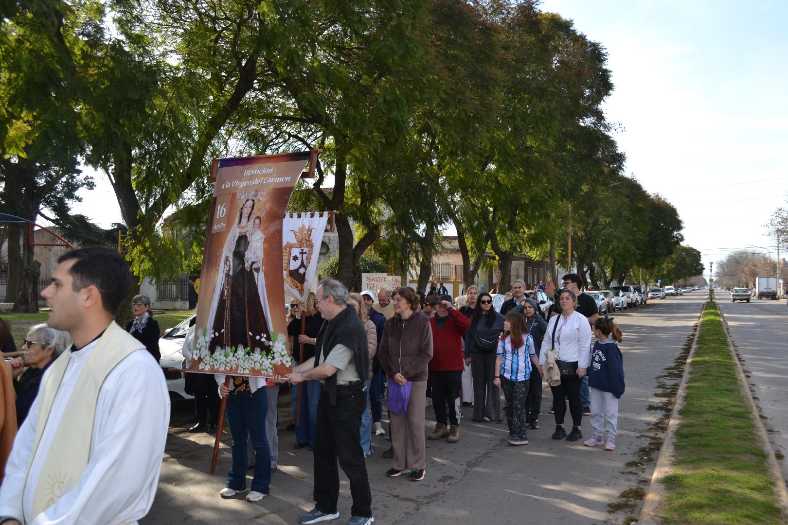 Procesión y misa por el Día de la Virgen del Carmen