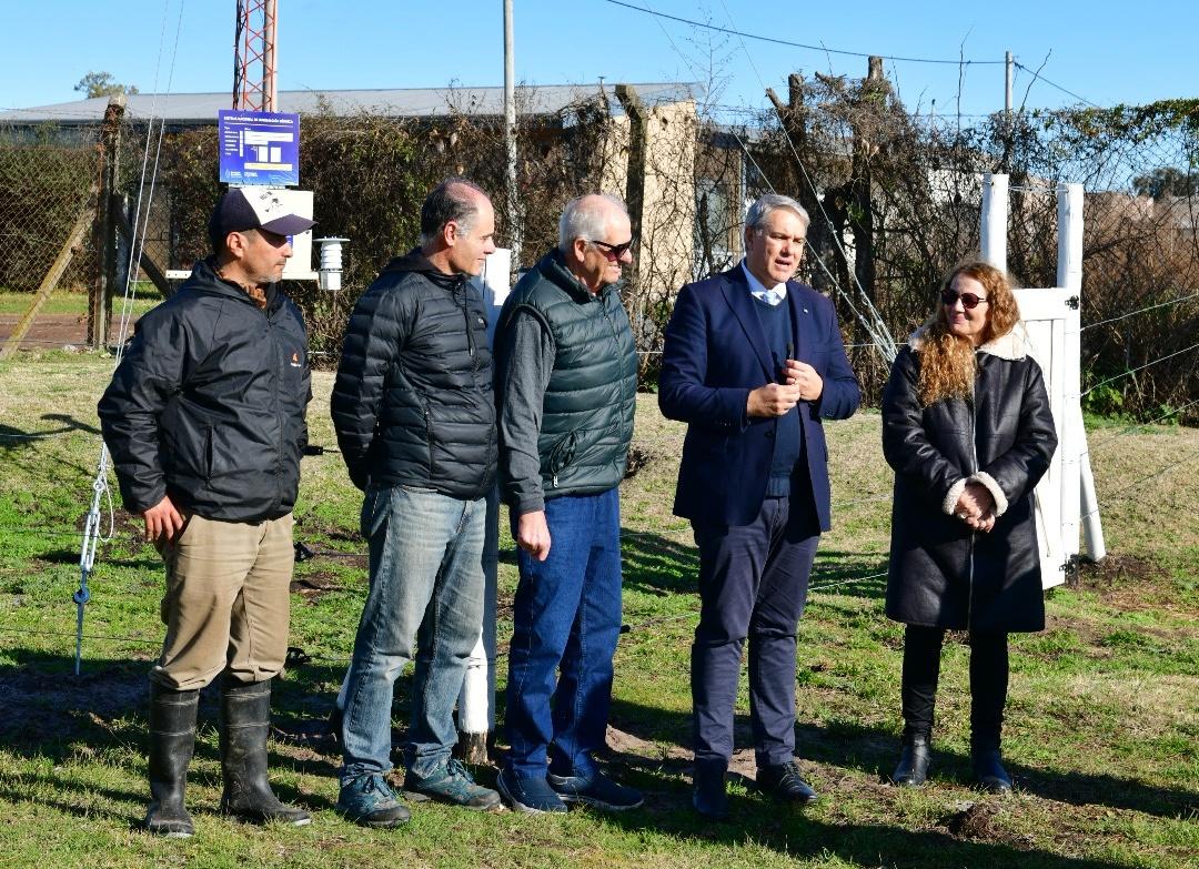 Golía recorrió la nueva Estación Meteorológica de Chacabuco
