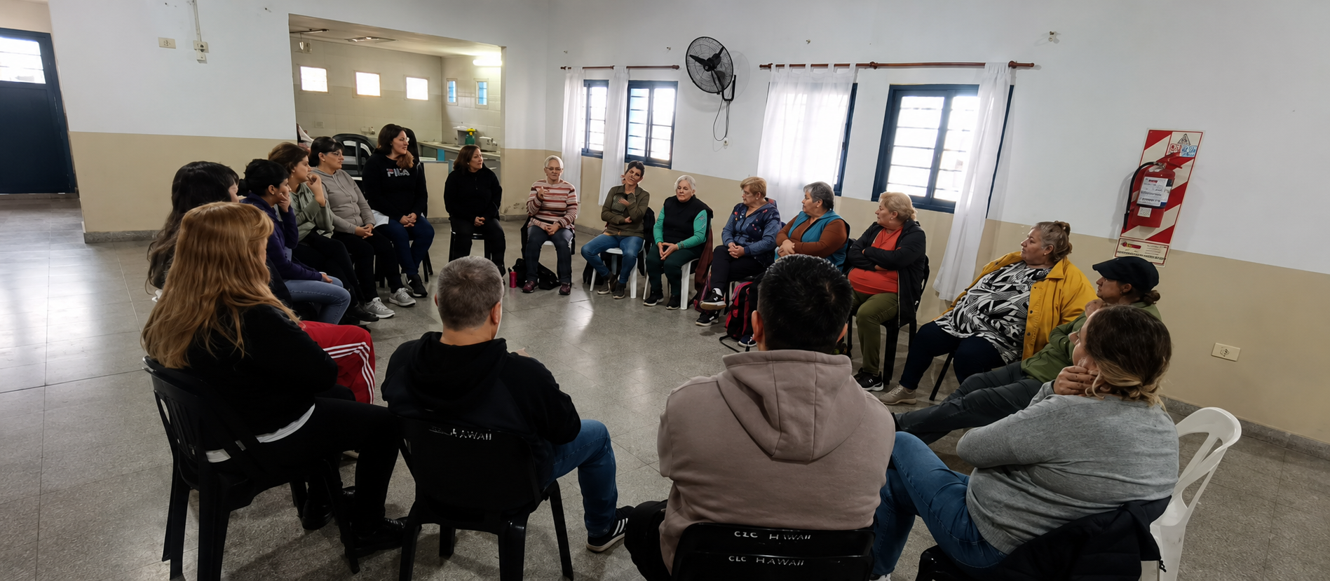 Jornada de trabajo comunitario en el Barrio La Ilusión