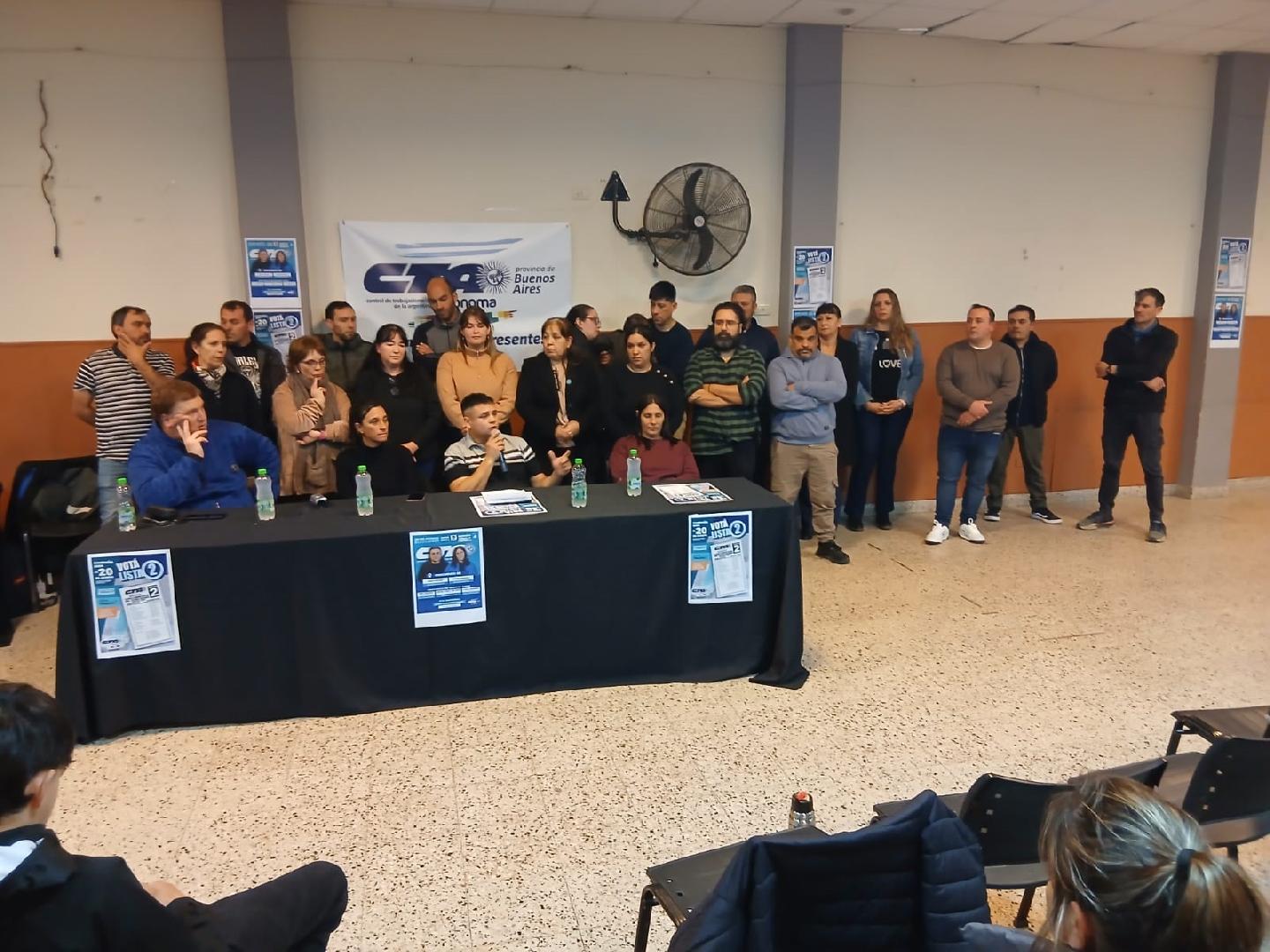 Presentaron la Lista 2 para las elecciones de la CTA Autónoma
